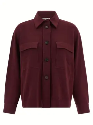 Knitted shirt BRUNELLO CUCINELLI Bordeaux