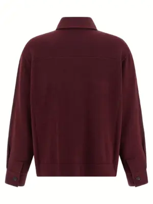 Knitted shirt M16223206PC9663 BRUNELLO CUCINELLI Bordeaux