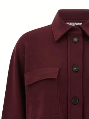 Knitted shirt Woman BRUNELLO CUCINELLI Bordeaux