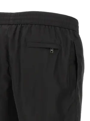 Logo plaque swimsuit 88% polyamide