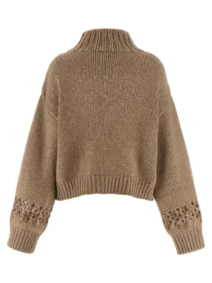 Drop sequin sweater M52367304C077 BRUNELLO CUCINELLI Beige