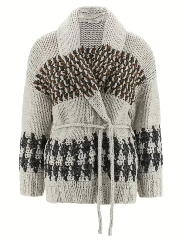 'OPERA Prince of Wales' cardigan BRUNELLO CUCINELLI Multicolor