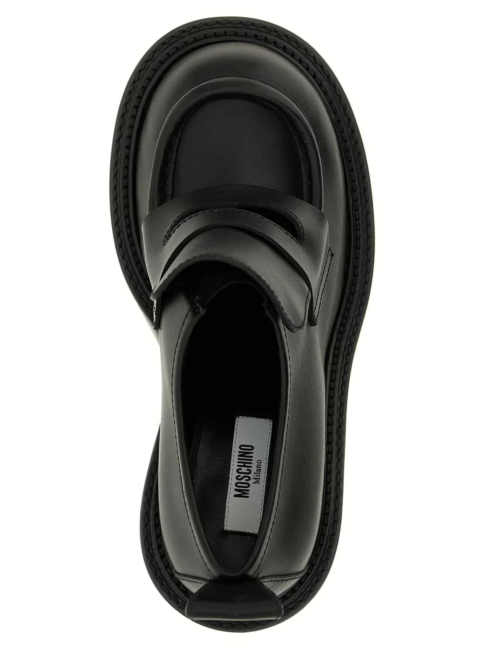 Лофери Olivia Moschino Чорні 4 'Olivia' loafers 100% leather MOSCHINO Black
