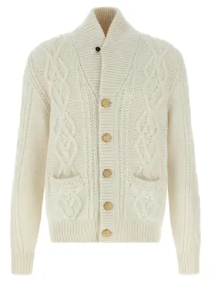 Cashmere cardigan BRUNELLO CUCINELLI White