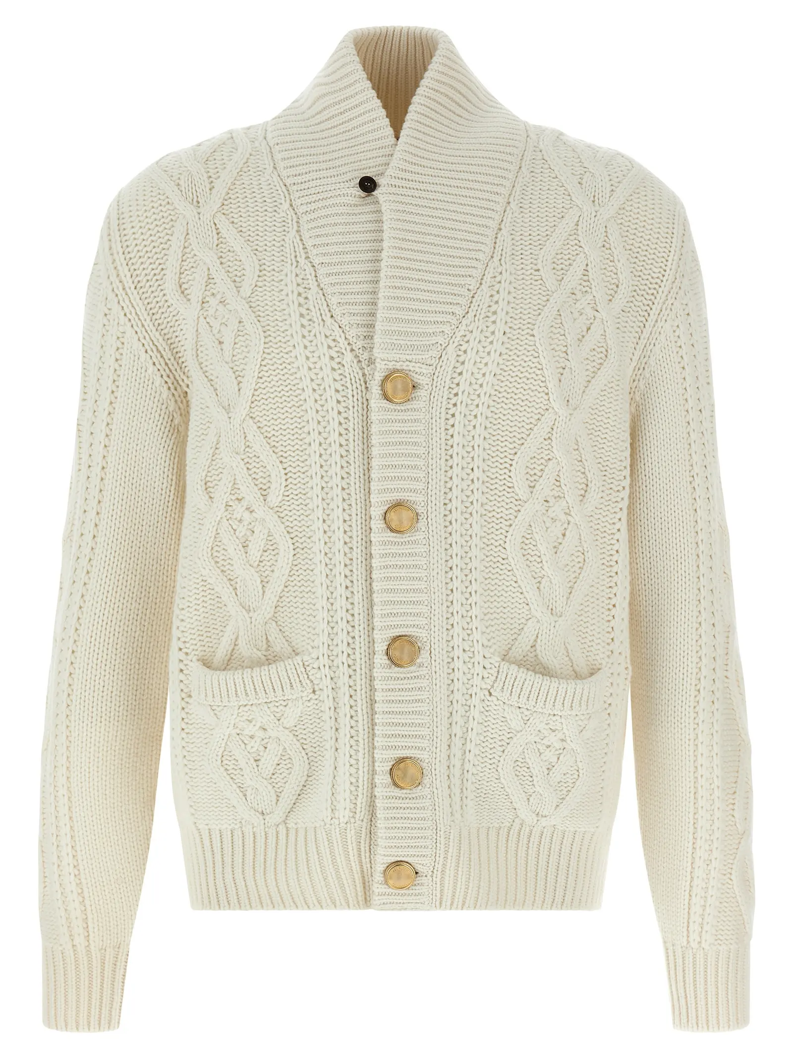 Кардиган Brunello Cucinelli Cashmere Білий 1 Cashmere cardigan BRUNELLO CUCINELLI White