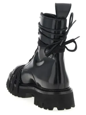 'Combat' combat boots Woman MOSCHINO Black