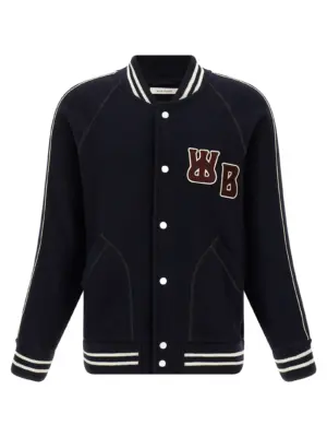 'The October Varsity' bomber jacket WALES BONNER Blue