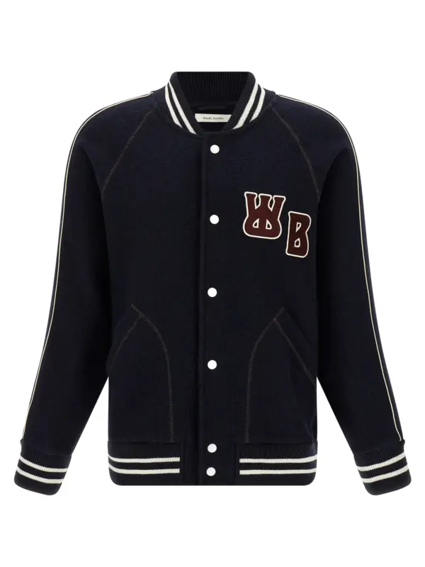 'The October Varsity' bomber jacket WALES BONNER Blue