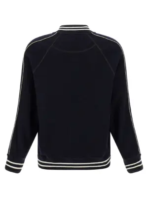 'The October Varsity' bomber jacket MA25JE18JE04503 WALES BONNER Blue