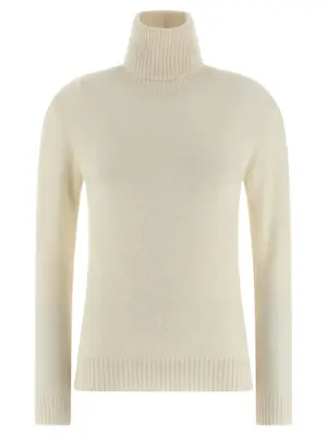Sequin turtleneck sweater FABIANA FILIPPI White