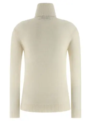 Sequin turtleneck sweater MAD215F066D2960142 FABIANA FILIPPI White