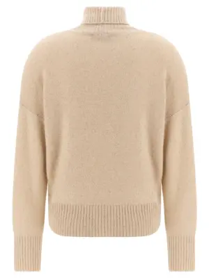 Sequin turtleneck sweater MAD225F528D2960158 FABIANA FILIPPI Beige