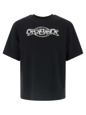 'Casablanca Chrome' T-shirt CASABLANCA Black