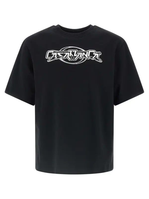 'Casablanca Chrome' T-shirt CASABLANCA Black