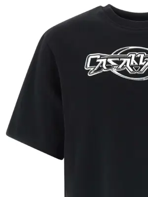 'Casablanca Chrome' T-shirt Man CASABLANCA Black