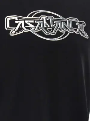 'Casablanca Chrome' T-shirt 100% organic cotton CASABLANCA Black