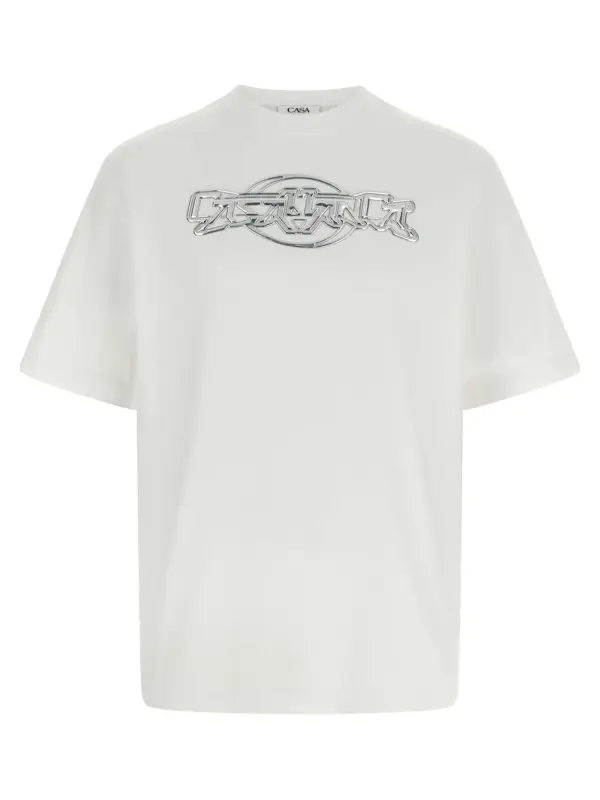 'Casablanca Chrome' T-shirt CASABLANCA White