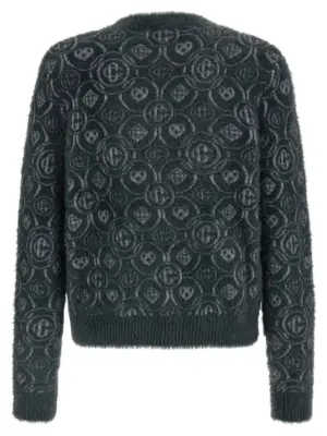 'Fluffy Monogram' sweater MAW25KW109501GREY CASABLANCA Gray