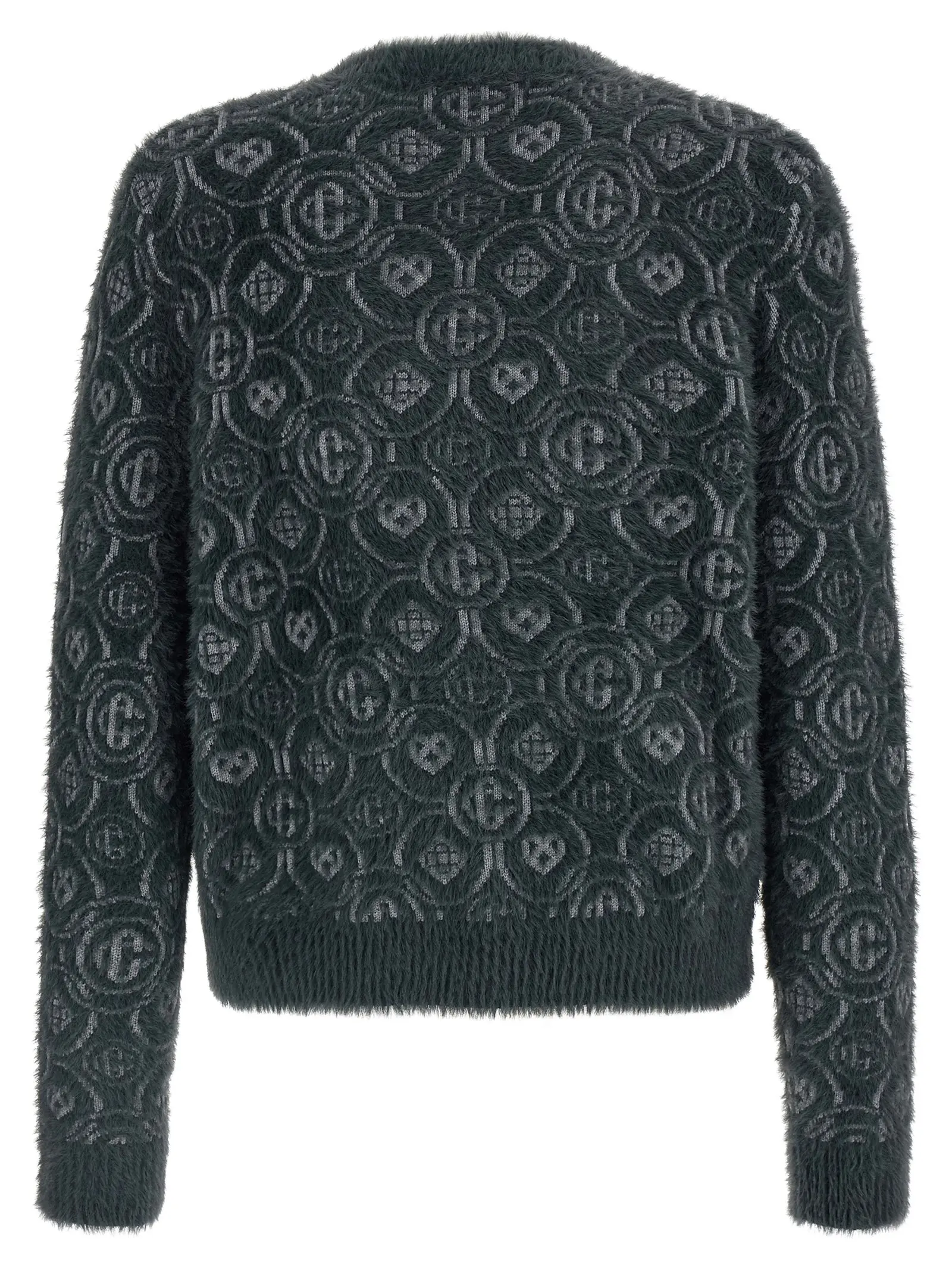 Светр Casablanca Fluffy Monogram Сірий 2 'Fluffy Monogram' sweater MAW25KW109501GREY CASABLANCA Gray