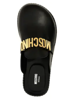 'Birky' sabots 100% vl MOSCHINO Black