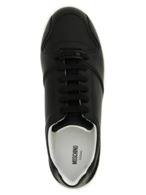 'Kevin' sneakers 100% leather MOSCHINO Black