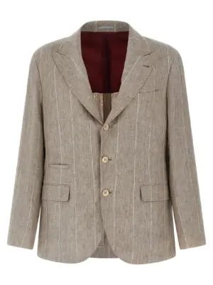 Striped blazer BRUNELLO CUCINELLI Multicolor