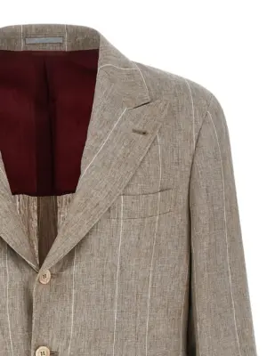 Striped blazer Man BRUNELLO CUCINELLI Multicolor
