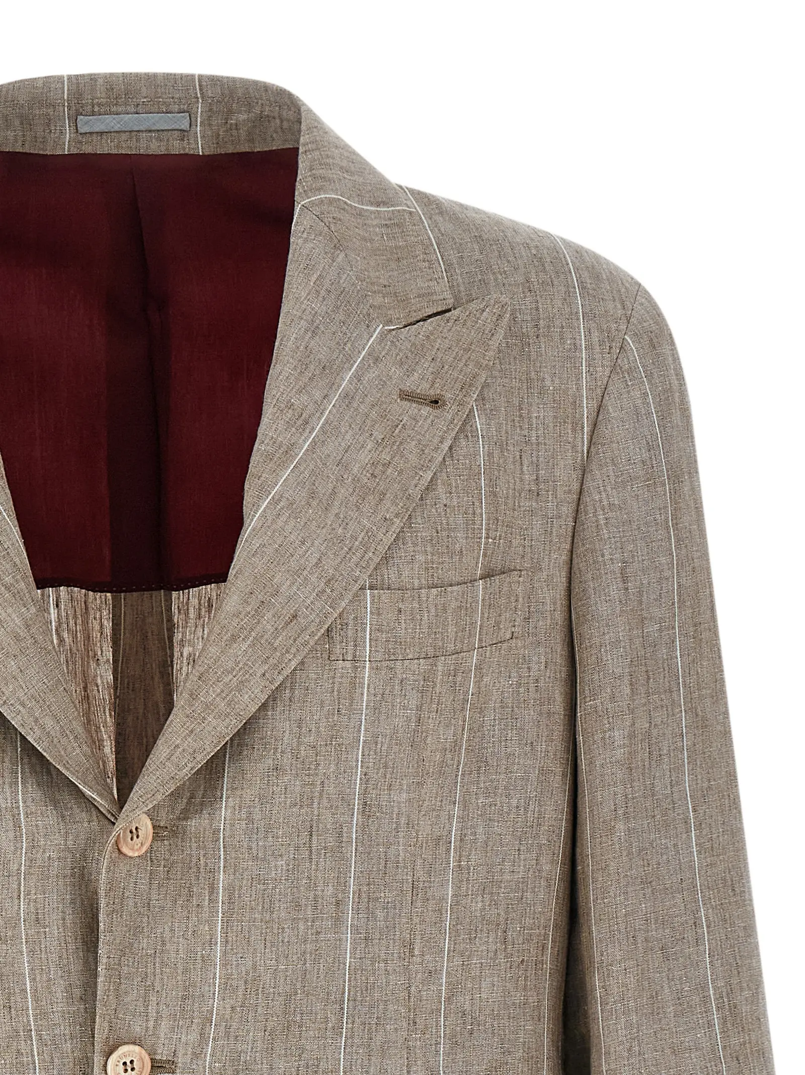 Піджак Brunello Cucinelli Striped Багатокольоровий 3 Striped blazer Man BRUNELLO CUCINELLI Multicolor
