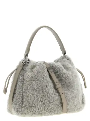 'Bucket Mellow' small handbag MBAED3610C9701 BRUNELLO CUCINELLI Gray