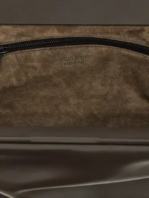 Monile chain bag 100% lamb leather (Ovis aries) BRUNELLO CUCINELLI Brown