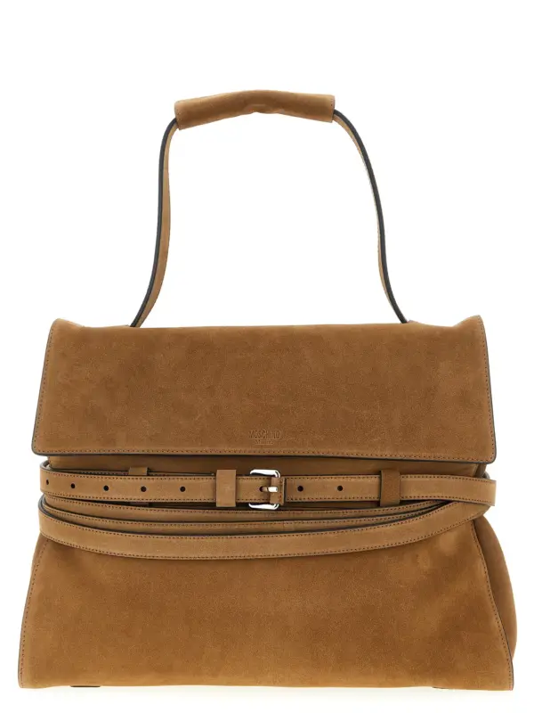 'Tie Me' shoulder bag MOSCHINO Brown