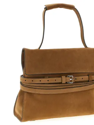 'Tie Me' shoulder bag Woman MOSCHINO Brown