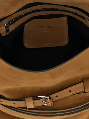 'Tie Me' shoulder bag 100% leather MOSCHINO Brown