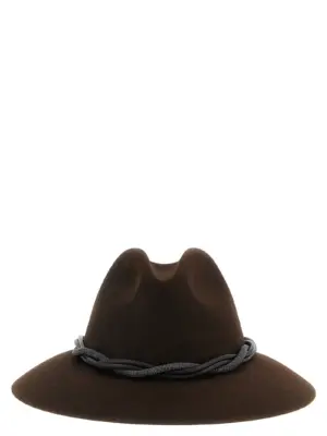 'Fedora' Monile's hat BRUNELLO CUCINELLI Brown