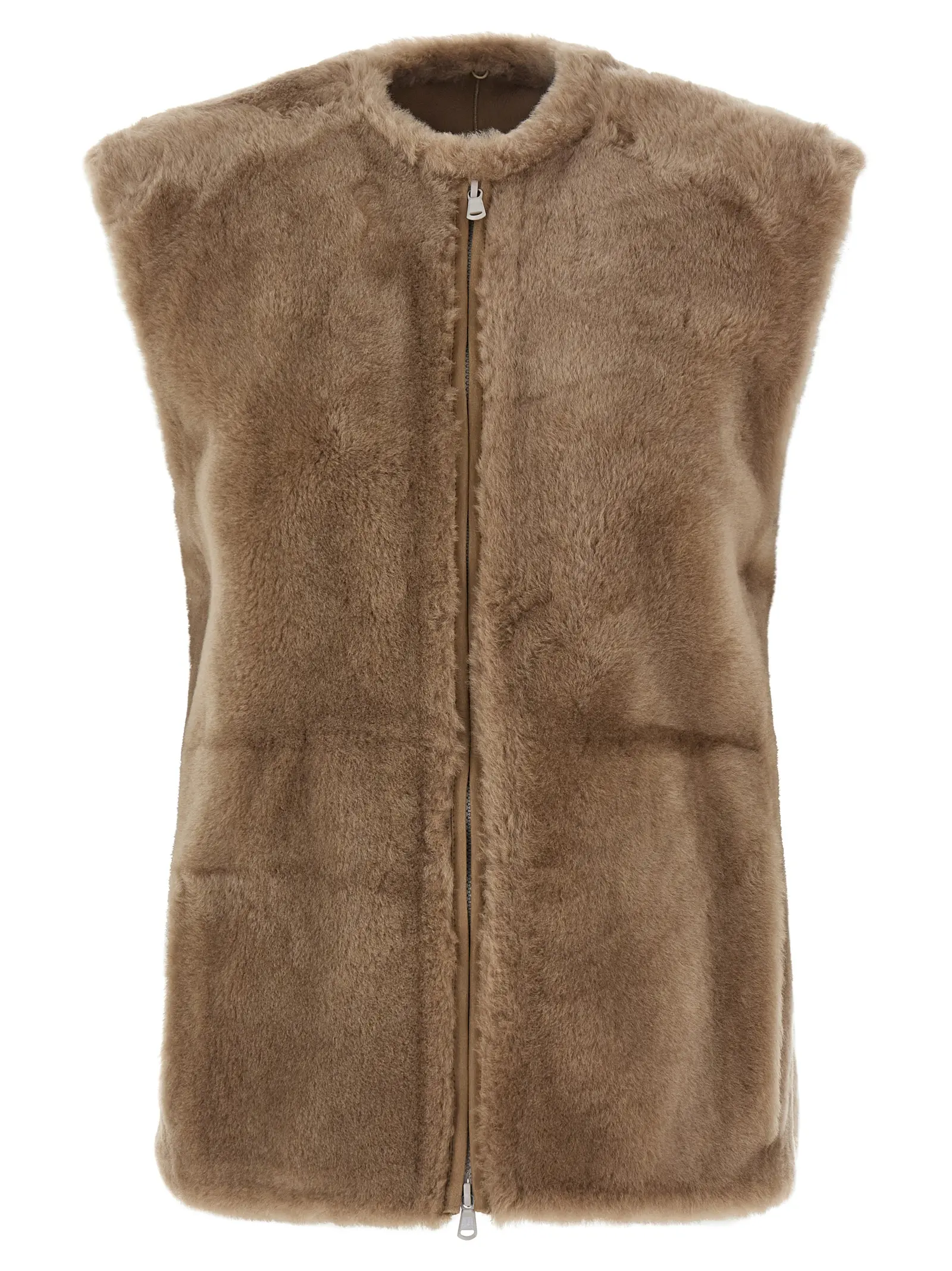 Куртка з овчини Sheepskin insert Brunello Cucinelli Бежева 2 Sheepskin insert jacket MD5037908C063 BRUNELLO CUCINELLI Beige