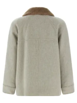 Sheepskin insert jacket Woman BRUNELLO CUCINELLI Beige