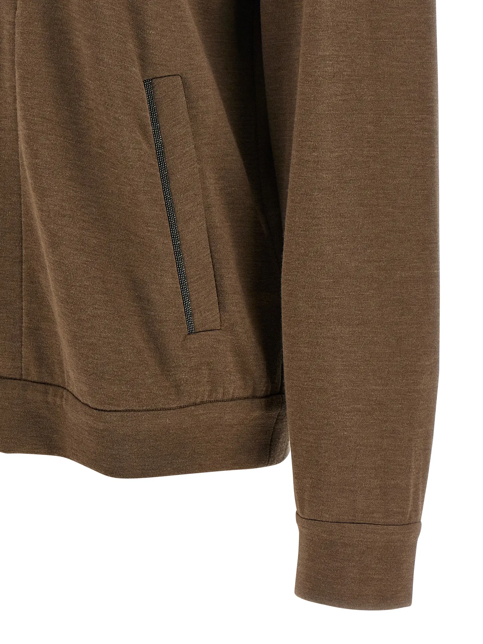 Худі Brunello Cucinelli Monile Коричневий 4 Monile hoodie 67% cotton 31% silk 2% polyamide BRUNELLO CUCINELLI Brown