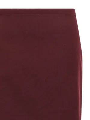Double layer skirt Woman MIU MIU Bordeaux