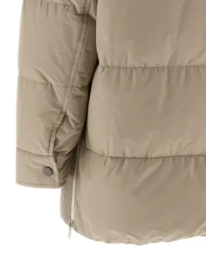 Knitted neck down jacket 55% polyester