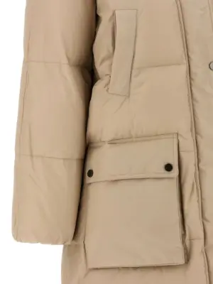 'Shiny Zipper Pull' down jacket 55% polyester