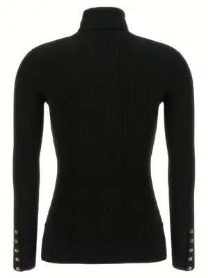 Ribbed turtleneck sweater MK11B56E2110 ELISABETTA FRANCHI Black