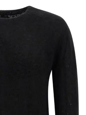 Alpaca wool sweater Man THOM KROM Black