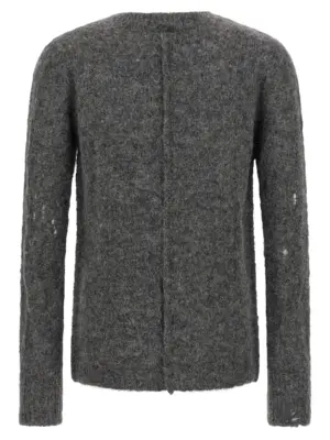 Alpaca wool sweater MK122DARKGREYMELAR THOM KROM Gray