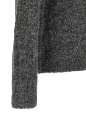 Alpaca wool sweater 89% alpaca wool 11% polyamide THOM KROM Gray