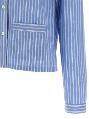 Striped shirt 100% cotton MIU MIU Light Blue