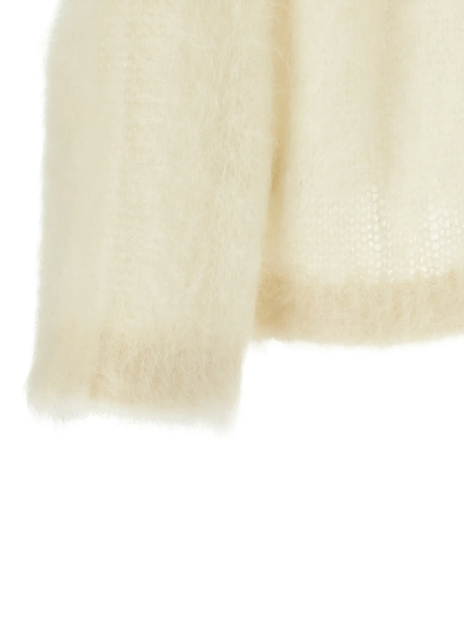 Светр Brunello Cucinelli Mohair silk Білий 4 Mohair silk sweater 80% mohair 20% silk BRUNELLO CUCINELLI White