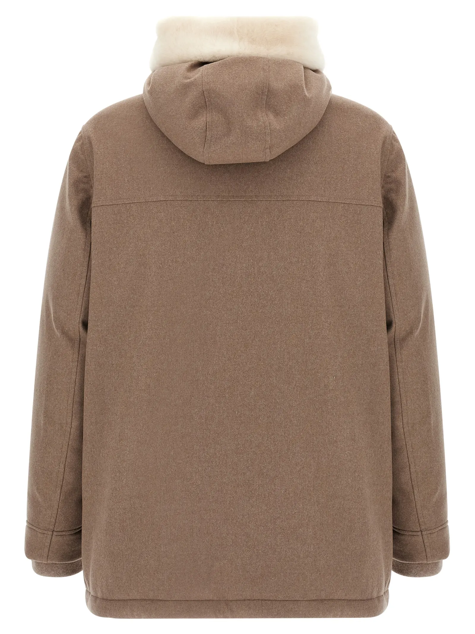 Куртка пухова Brunello Cucinelli Flannel Бежева 2 Flannel down jacket MM4701993CHC81 BRUNELLO CUCINELLI Beige