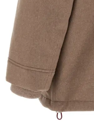 Flannel down jacket 100% wool BRUNELLO CUCINELLI Beige