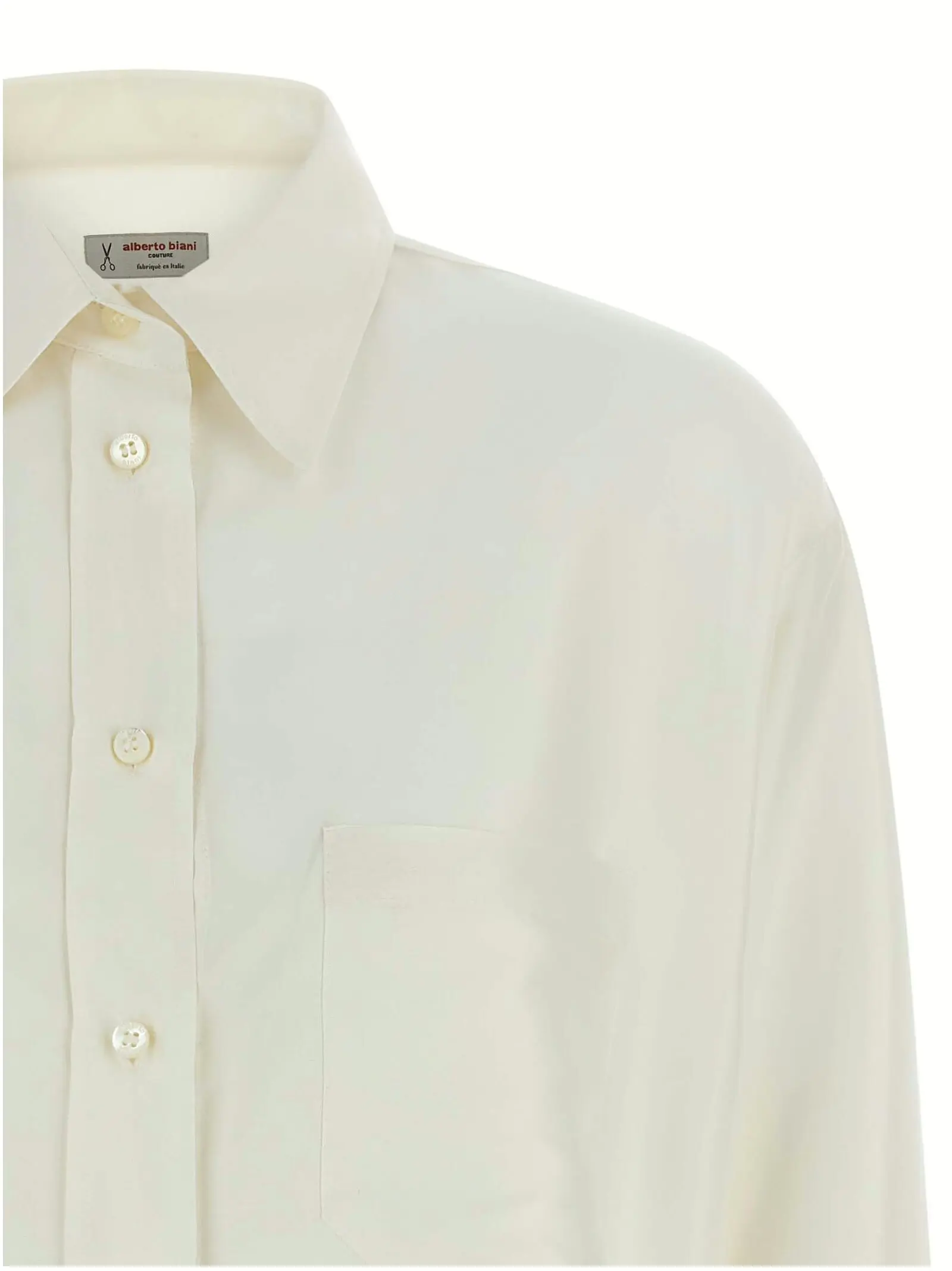 Сорочка шовкова Alberto Biani Біла 3 Silk shirt Woman ALBERTO BIANI White