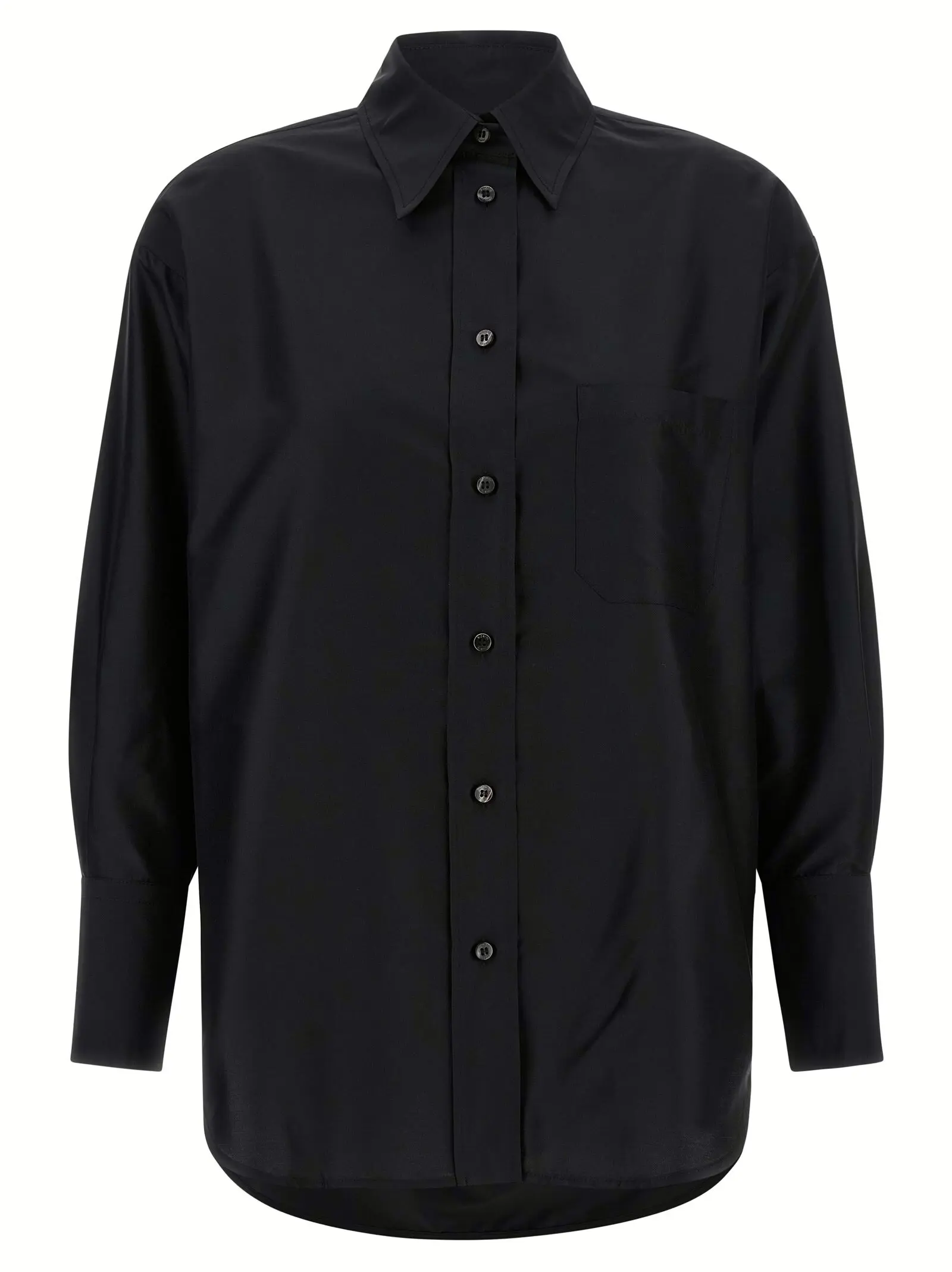 Сорочка шовкова Alberto Biani Чорна 1 Silk shirt ALBERTO BIANI Black